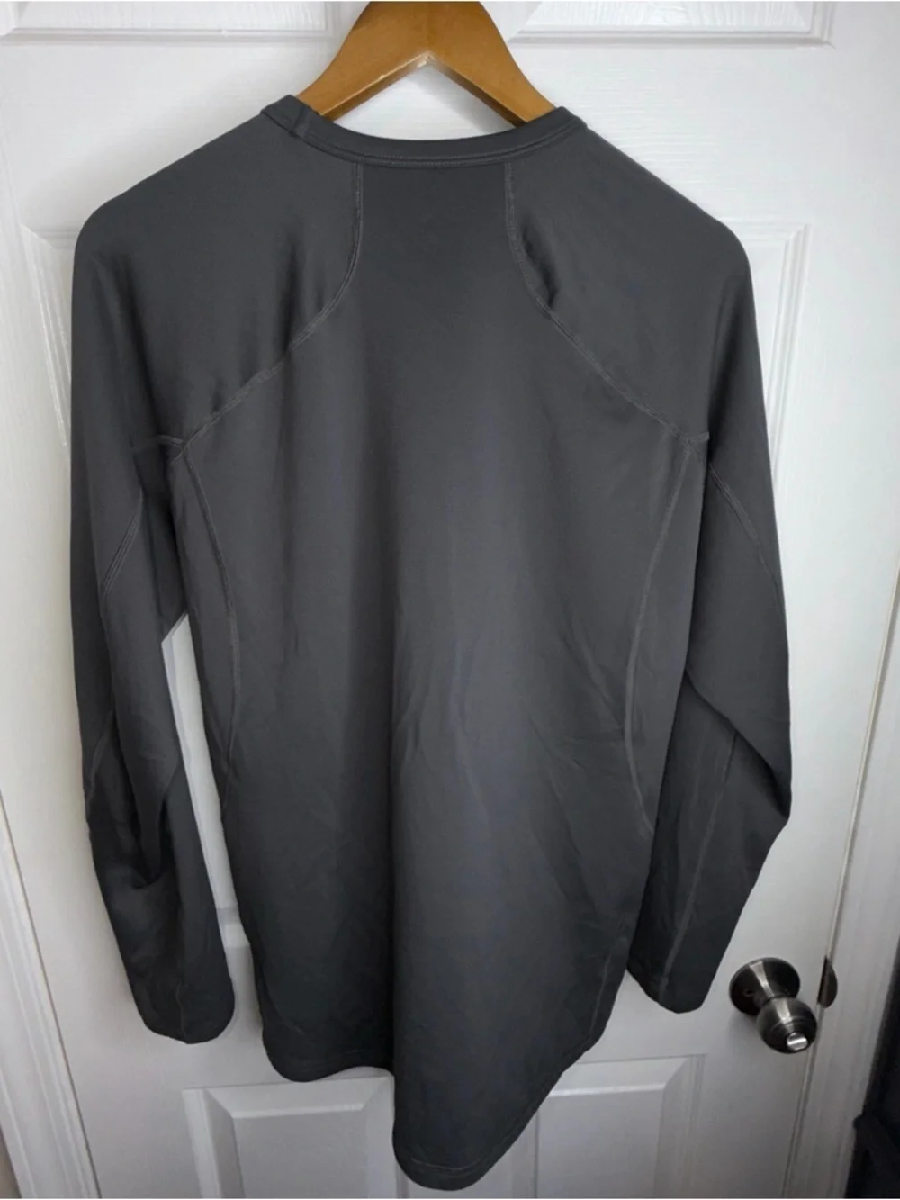 The North Face Mens Large Long Sleeve Performance Active Shirt L Gray FlashDry